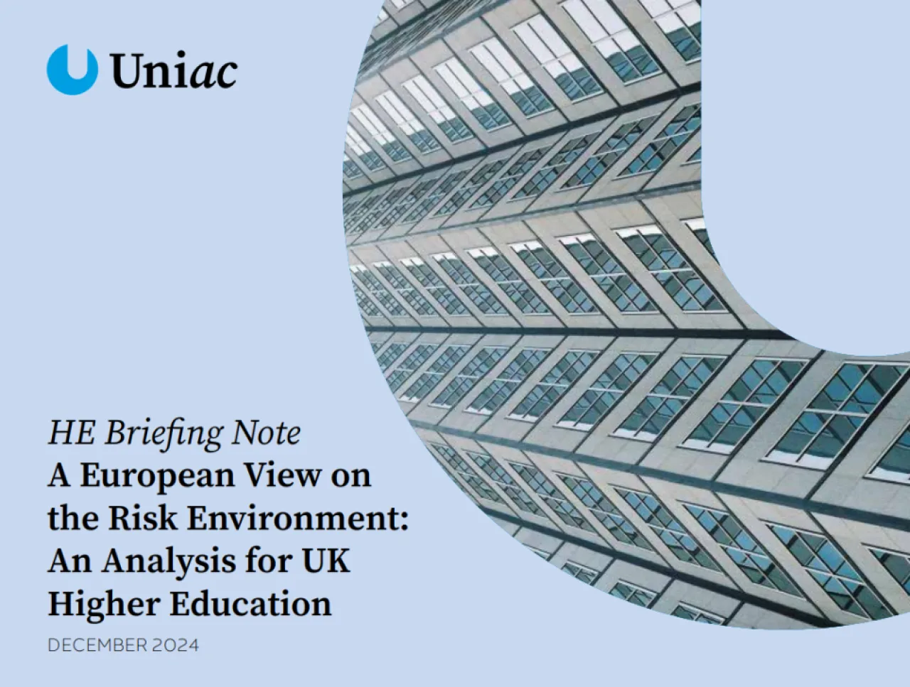 A European View on  the Risk Environment: An Analysis for UK  Higher Education